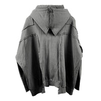 Remake over pigment hood jacket grey-Surgery-APOC STORE