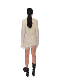 Draped Curtain Long Tee-XIMONLEE-APOC STORE