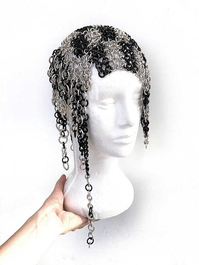 BLACK + SILVER RINGS Headpiece-JALACONDA-APOC STORE