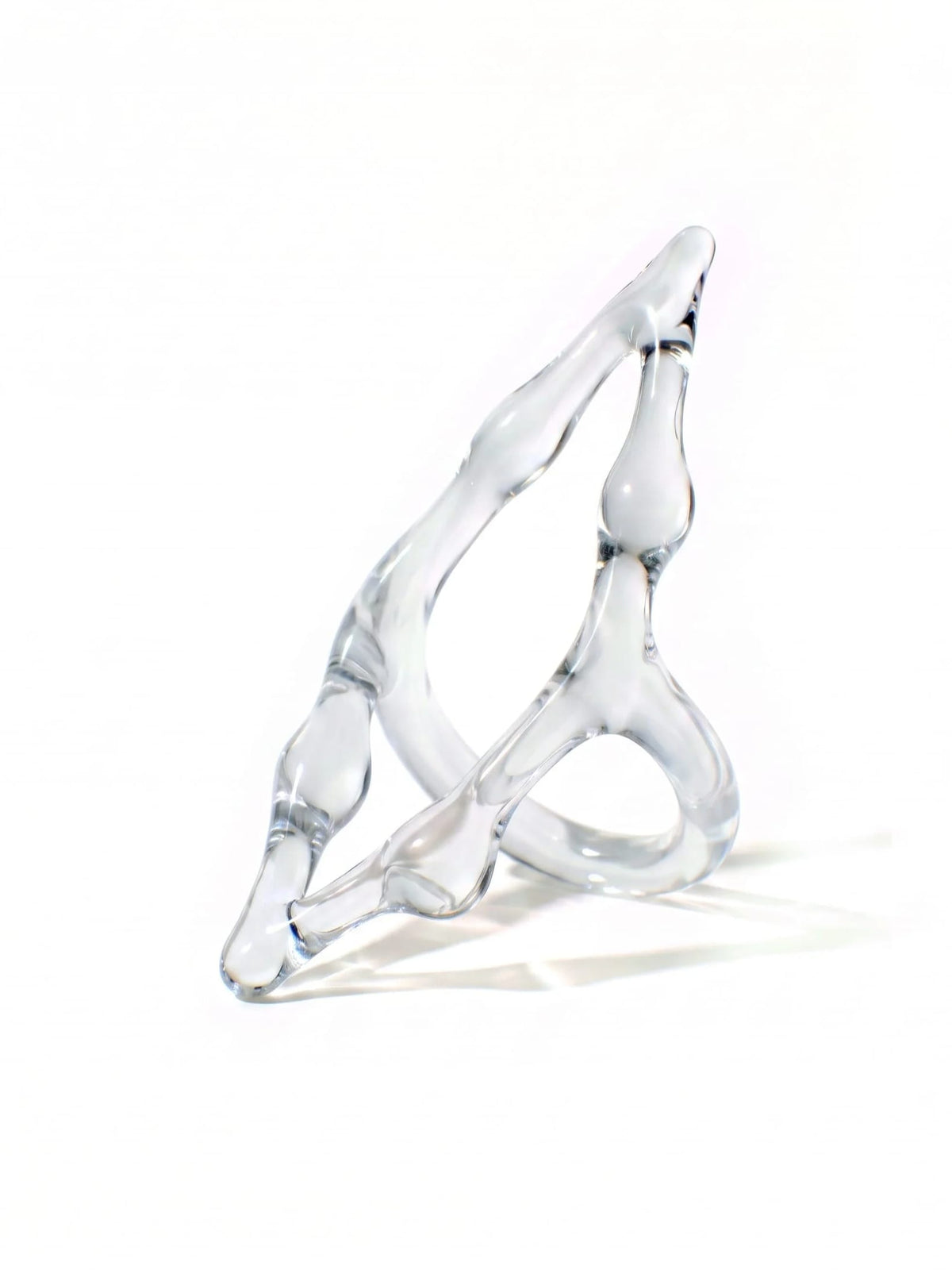 Rombo Long Glass Statement Ring 0016-Rain and Rivers-APOC STORE