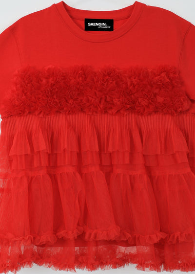 ROSE SYMPHONY SHORT SLEEVE RED-SAENGIN STUDIOS-APOC STORE