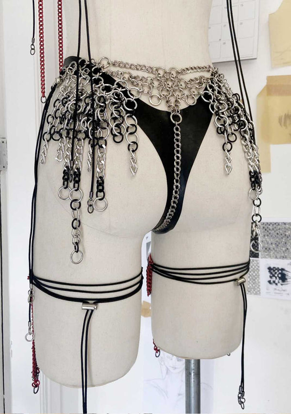 BLACK + SILVER RINGS Panties-JALACONDA-APOC STORE