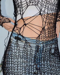 Holey Dress in Black-V4K-APOC STORE