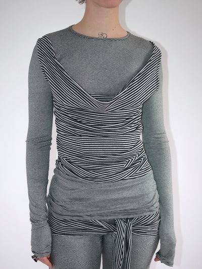 THE STRIPY TOP-Kenza Iatrides-APOC STORE
