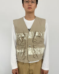 PAINTED VEST BEIGE-EGNARTS-APOC STORE