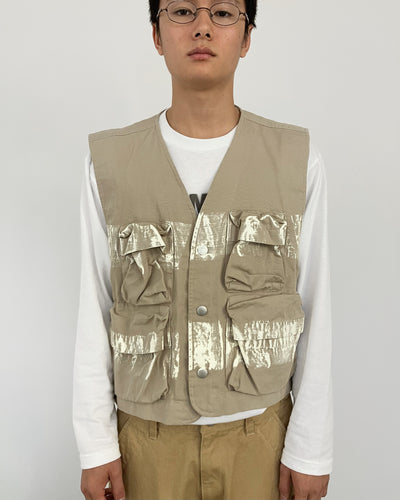 PAINTED VEST BEIGE-EGNARTS-APOC STORE