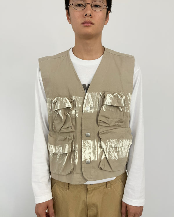 PAINTED VEST BEIGE-EGNARTS-APOC STORE