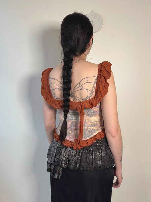 Printed Corset Top-Sylvi Sundkler-APOC STORE