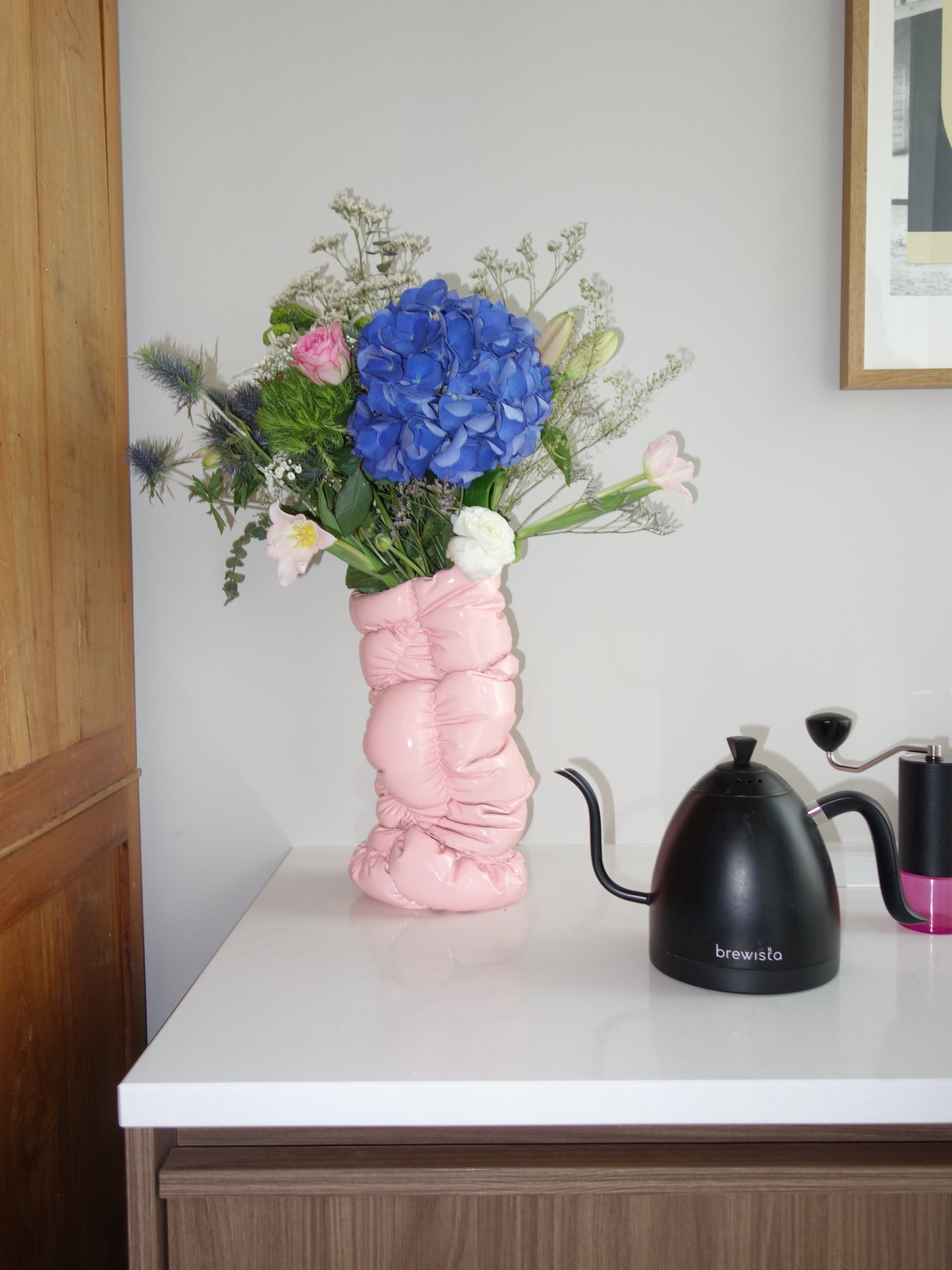 Puffer Vase II Pink - Small-Gast Studio-APOC STORE