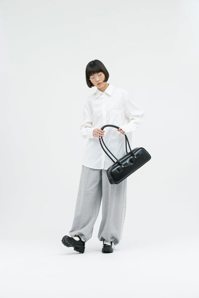 RIBBON BAGUETTE BAG BLACK-SAENGIN STUDIOS-APOC STORE