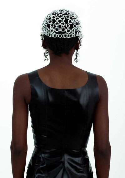 SILVER FRUTO Headpiece-JALACONDA-APOC STORE