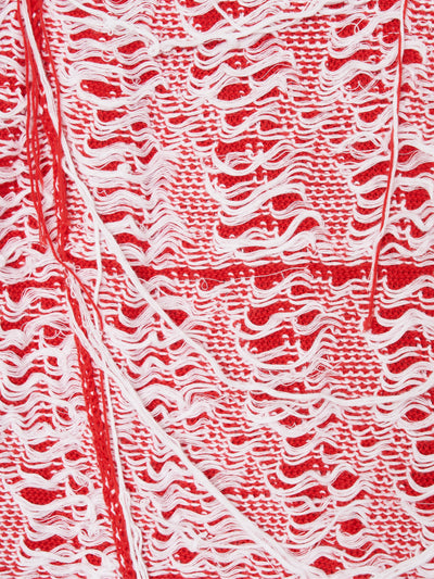 Error Knitted Shorts 001 - Red-Taekh-APOC STORE