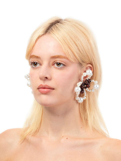 Candy Earrings - Pearl/ Reflective Brown-1CONCEPT-APOC STORE