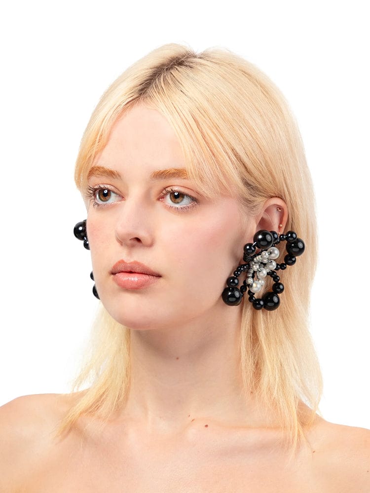 Candy Earrings - Black/ Reflective Grey-1CONCEPT-APOC STORE