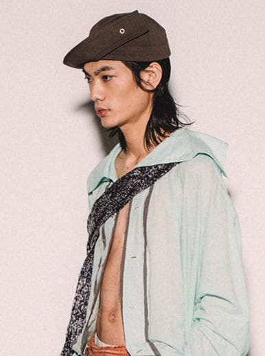 TWISTED CAP (IRON GREY)-SHEK LEUNG-APOC STORE