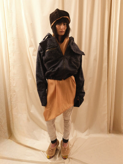 Oversized Tartan Jacket-Polyhedron-APOC STORE