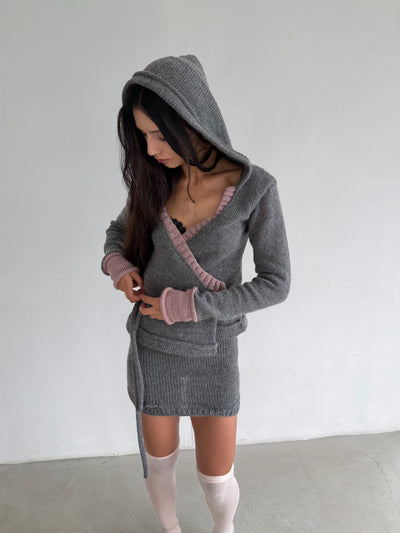 Cardigan “Embrace” Grey-V4K-APOC STORE