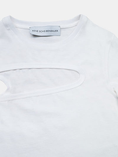 Asymmetric Cut Out T-shirt Longsleeve-René Scheibenbauer-APOC STORE
