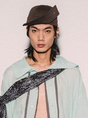 TWISTED CAP (IRON GREY)-SHEK LEUNG-APOC STORE