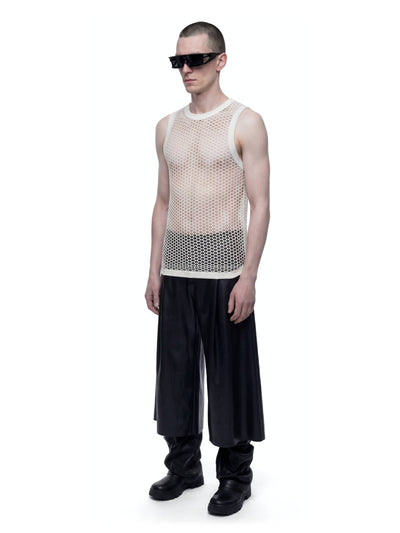 Latex Pleated Trousers-harri-APOC STORE