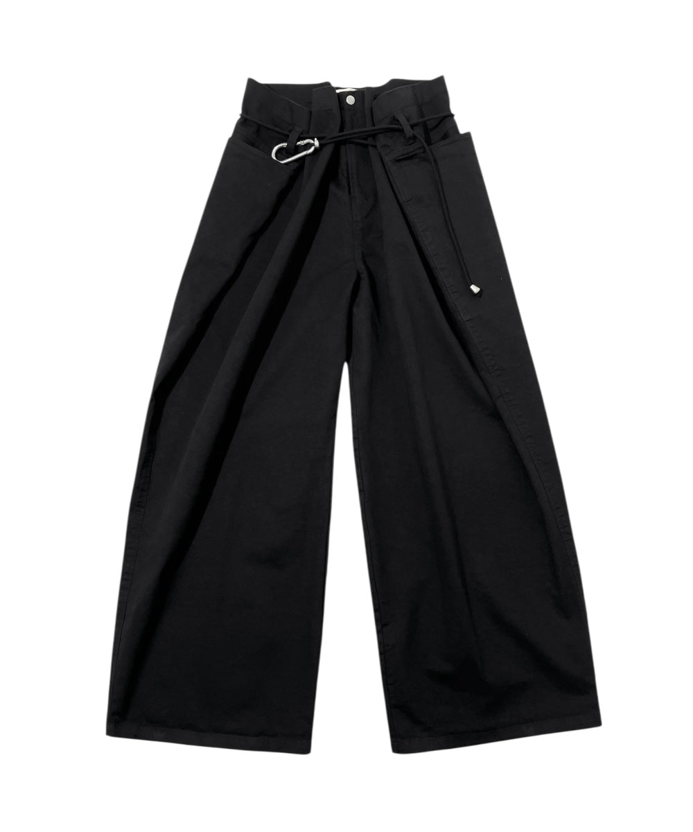 ADJUSTABLE CARABINER PANTS BLACK-EGNARTS-APOC STORE