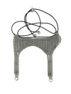 SILVER-GREEN CHAINS Thigh Garter Belt-JALACONDA-APOC STORE