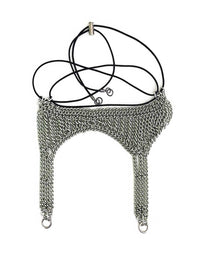 SILVER-GREEN CHAINS Thigh Garter Belt-JALACONDA-APOC STORE