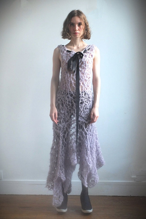 Lilac knit dress-Polyhedron-APOC STORE