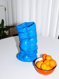 Puffer Vase II Blue - Small-Gast Studio-APOC STORE