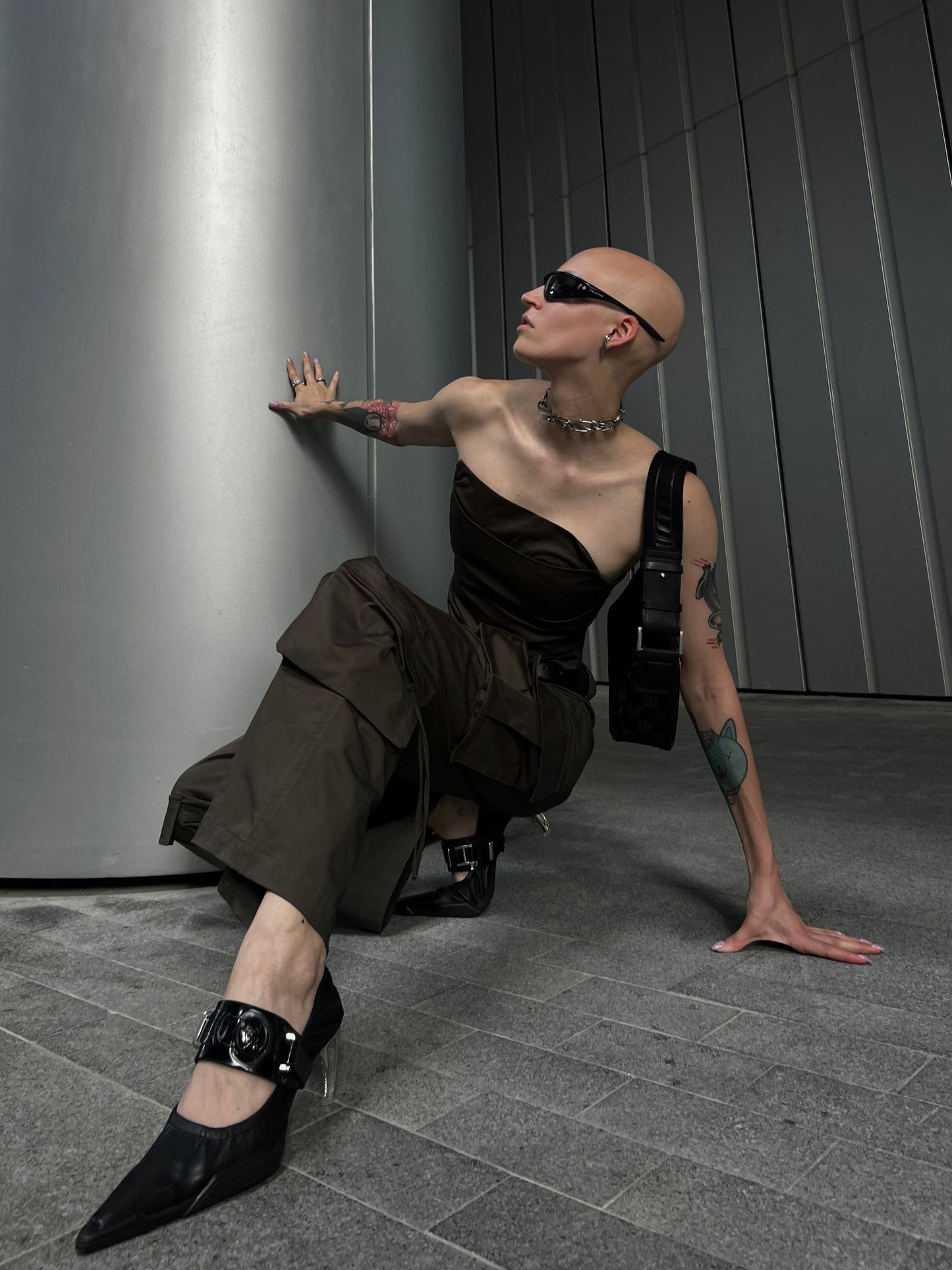 Blacksea Xiphodon Ballet High Heel Black-EMPTY BEHAVIOR-APOC STORE