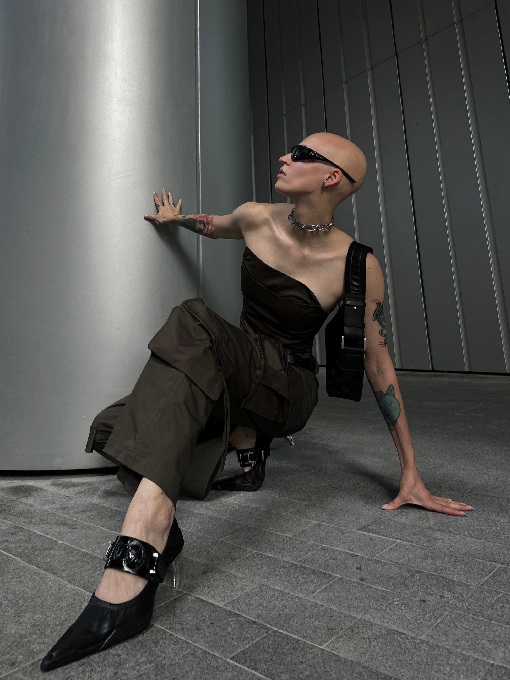 Blacksea Xiphodon Ballet High Heel Black-EMPTY BEHAVIOR-APOC STORE