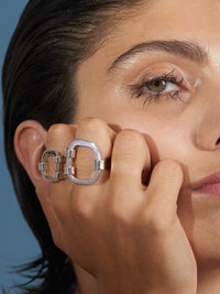 Hatch Ring Large-Zohra Rahman-APOC STORE