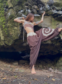 choco swirl balloon pants-Snake Divine-APOC STORE