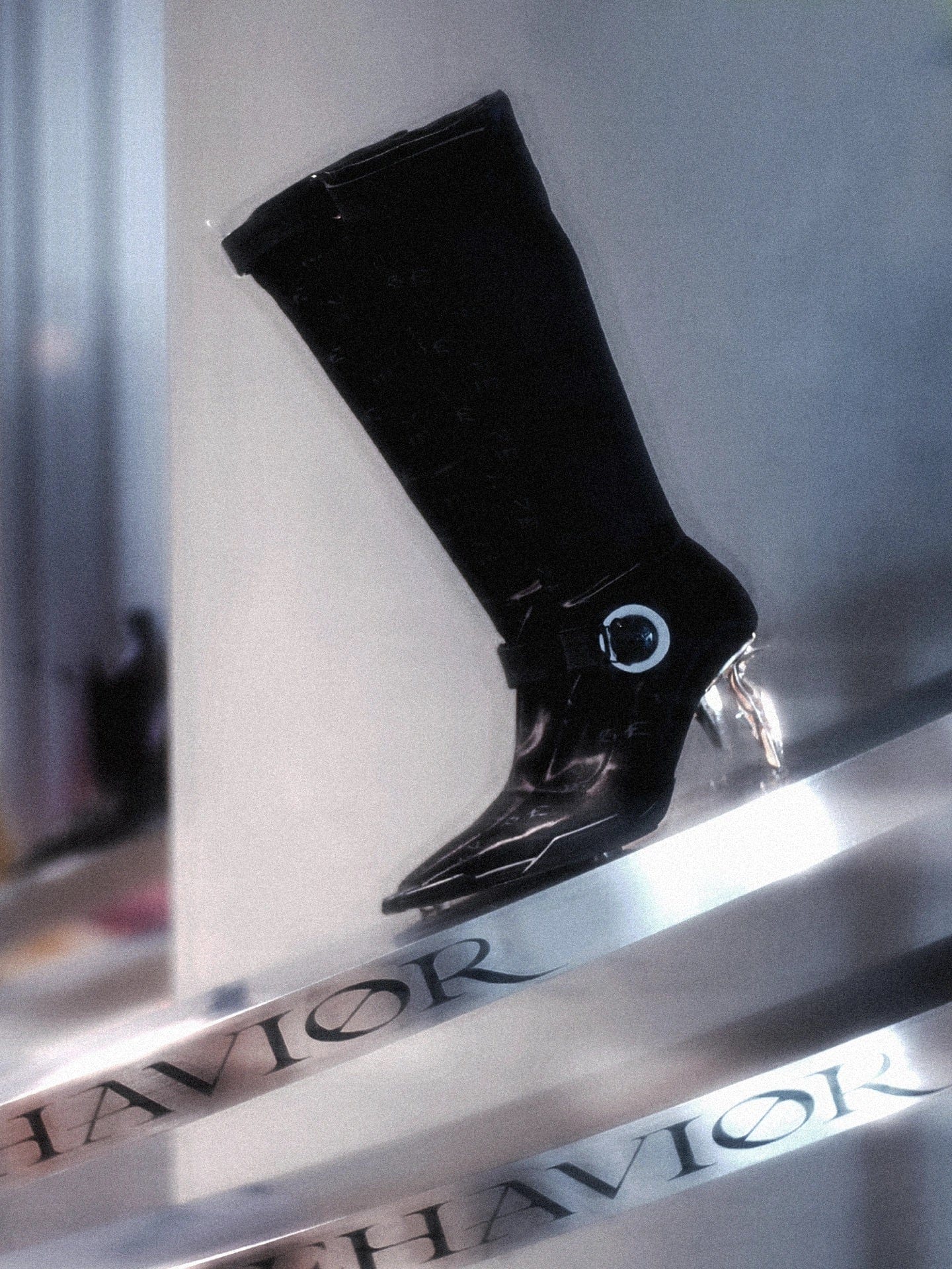 Swan Long Boot black-EMPTY BEHAVIOR-APOC STORE