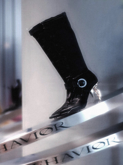 Swan Long Boot black-EMPTY BEHAVIOR-APOC STORE