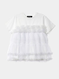 ROSE SYMPHONY SHORT SLEEVE WHITE-SAENGIN STUDIOS-APOC STORE