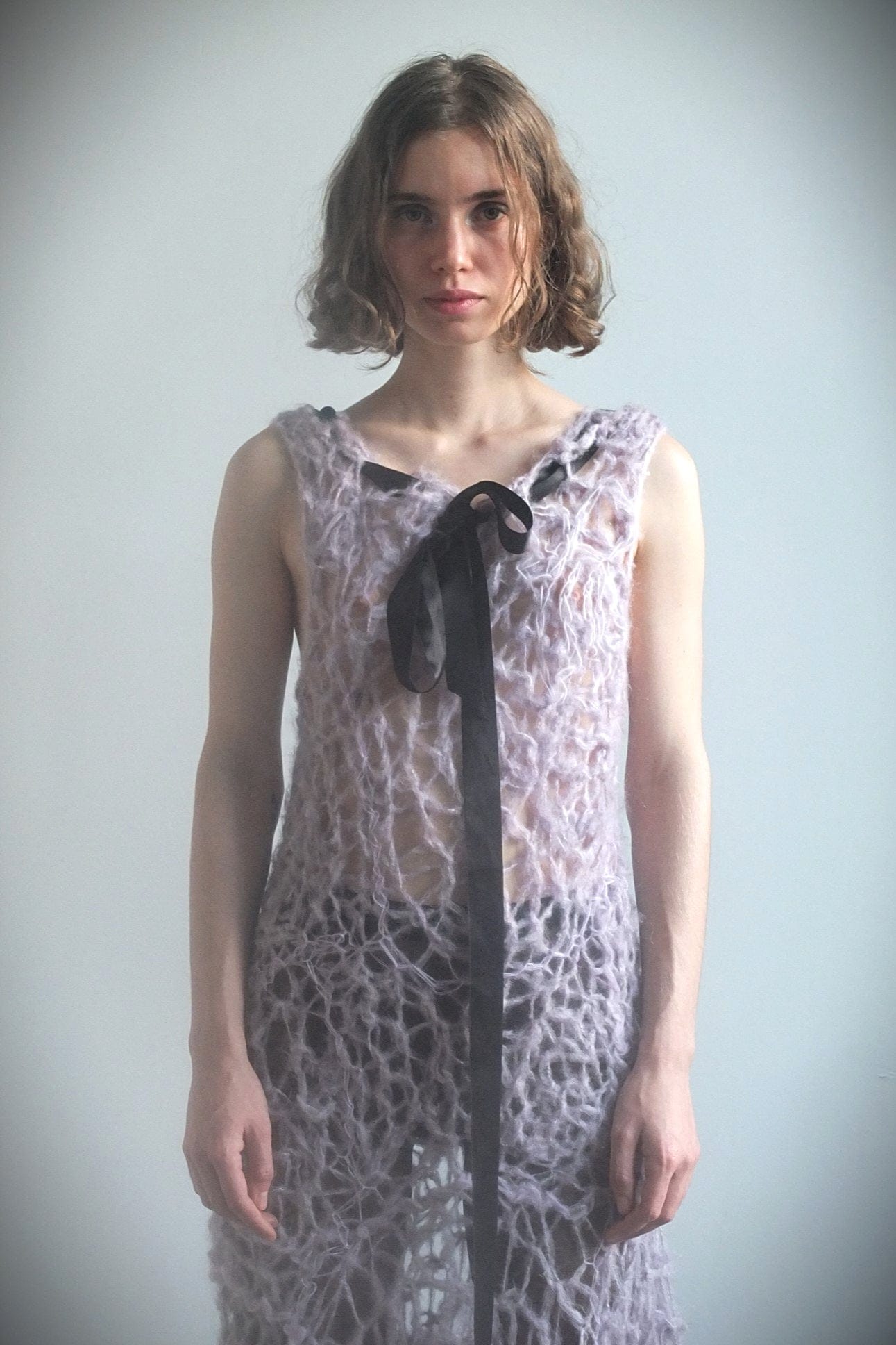 Lilac knit dress-Polyhedron-APOC STORE