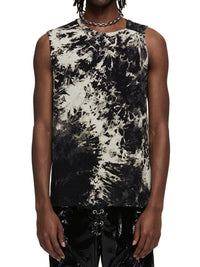 Asymetrical Bleached Tank-XIMONLEE-APOC STORE