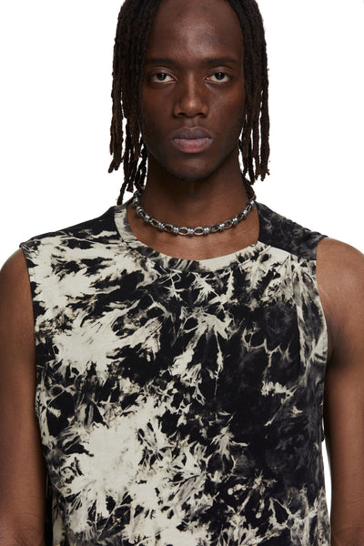 Asymetrical Bleached Tank-XIMONLEE-APOC STORE