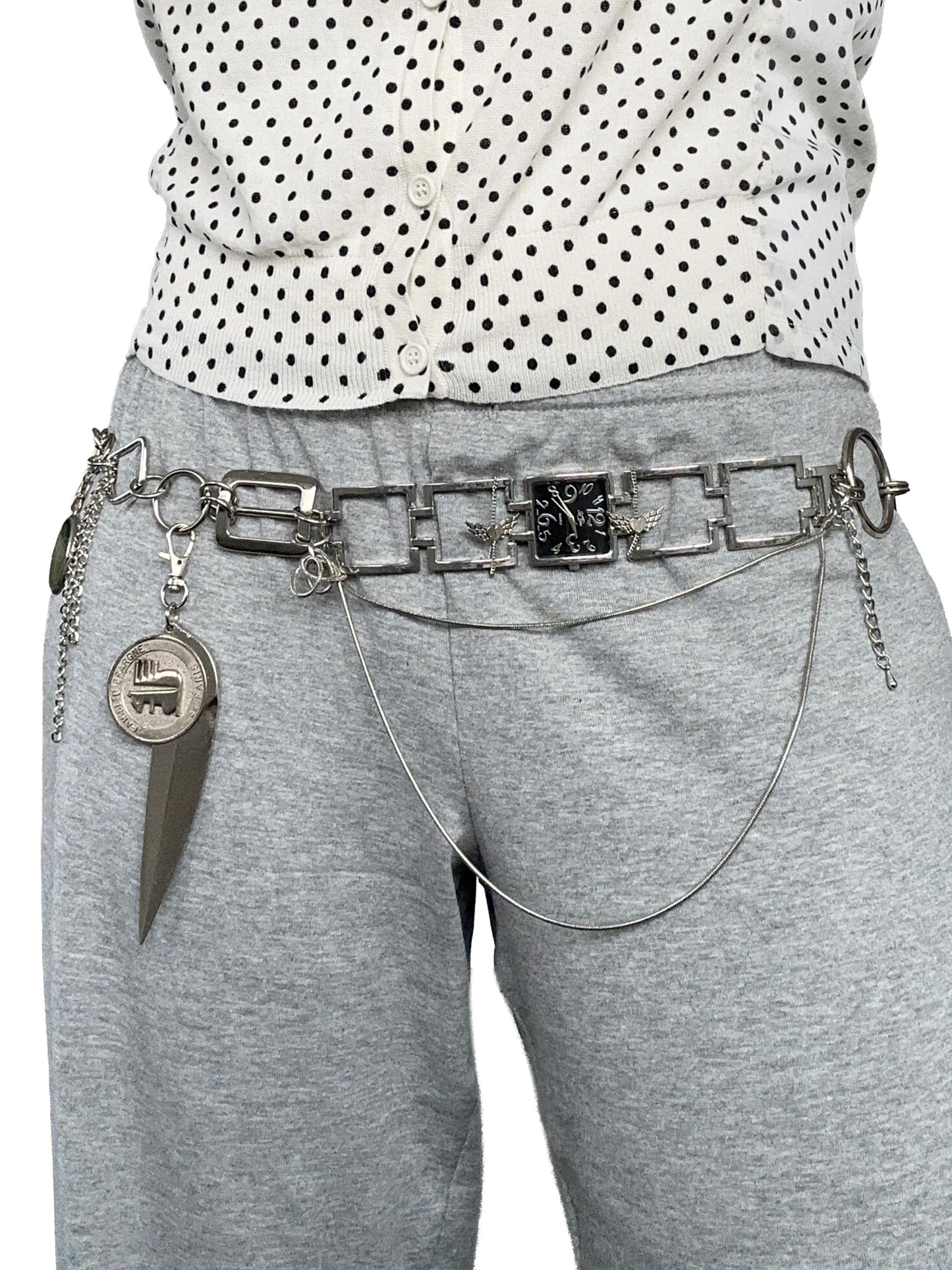 Watch chain belt-Alisa Cayoo-APOC STORE