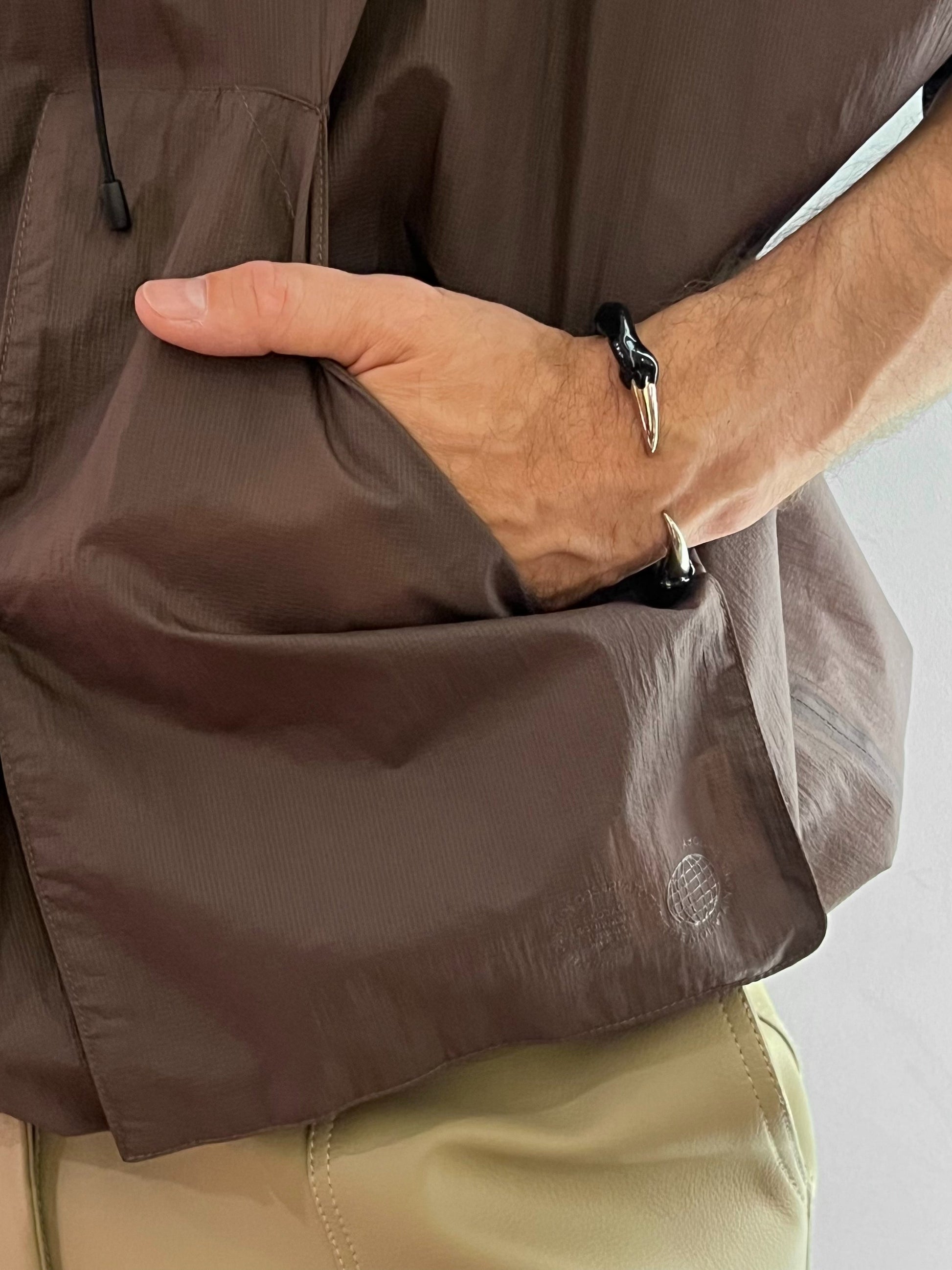 Black bracelet with spikes-CASPER DIY-APOC STORE