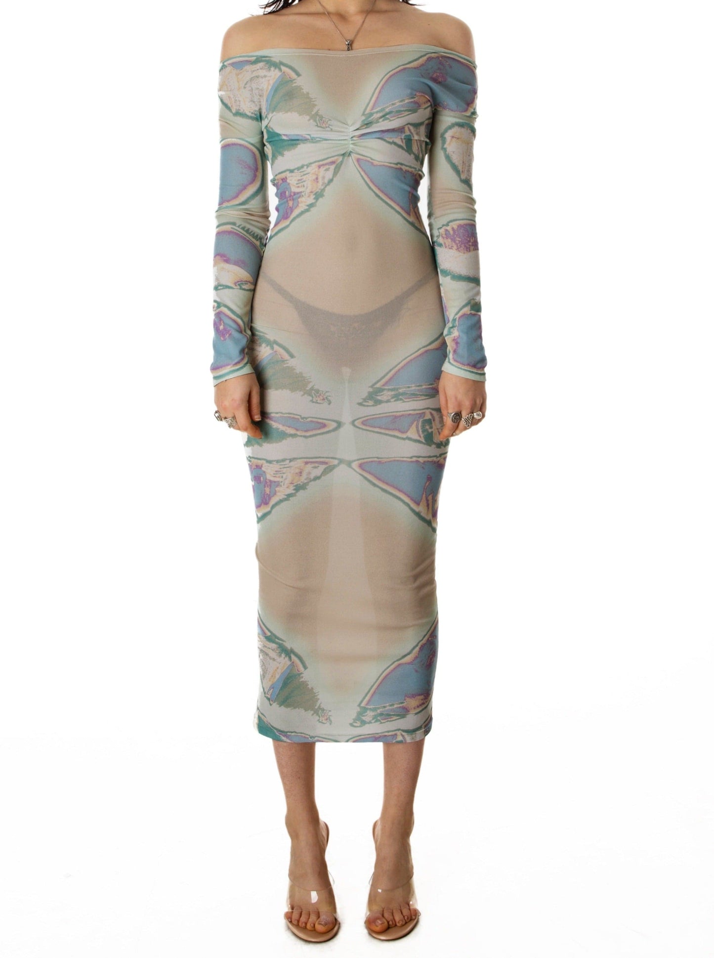 BUTTERFLY DRESS NEUTRAL-Nibgnus-APOC STORE