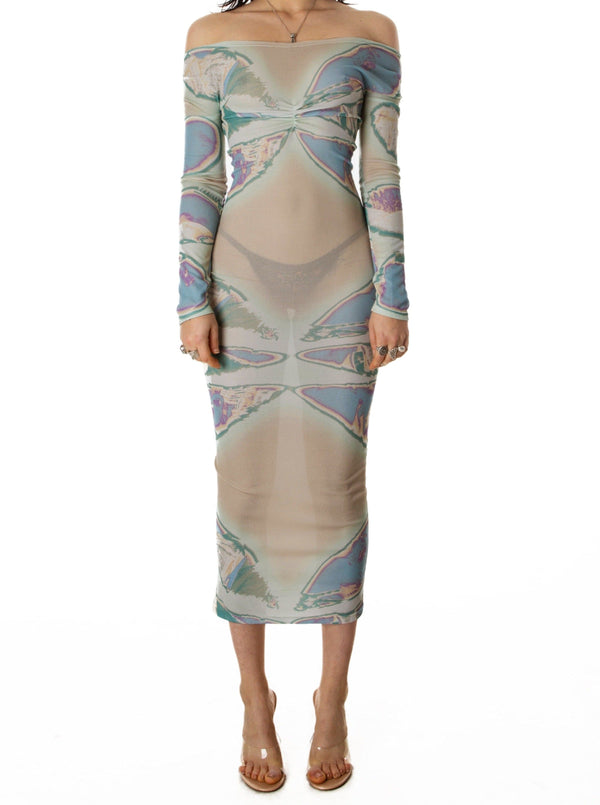 BUTTERFLY DRESS NEUTRAL-Nibgnus-APOC STORE
