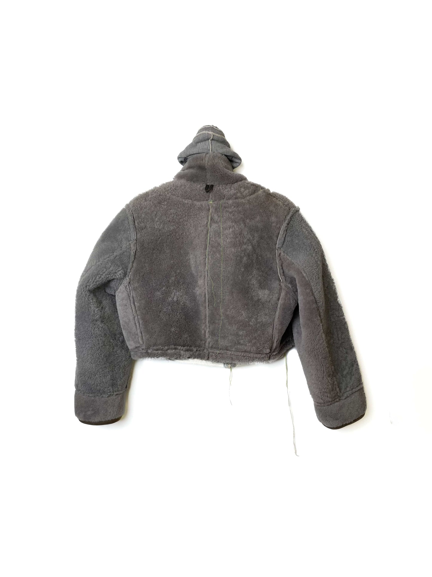 HOOD SHEARLING JACKET-Puer Parasitus-APOC STORE