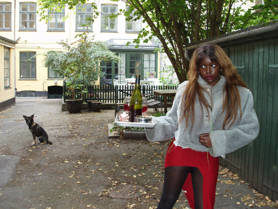 HOOD SHEARLING JACKET-Puer Parasitus-APOC STORE