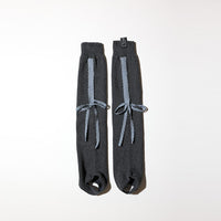 LACE RIBBON LEG WARMER LIGHT BLUE-SAENGIN STUDIOS-APOC STORE