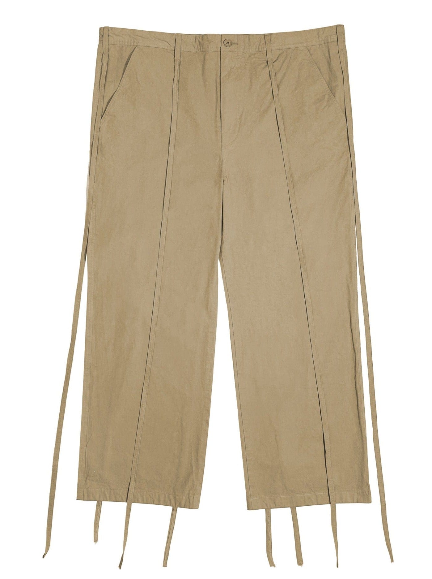 ADJUSTABLE COTTON PANTS BEIGE-EGNARTS-APOC STORE