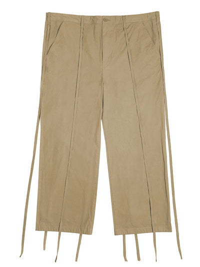 ADJUSTABLE COTTON PANTS BEIGE-EGNARTS-APOC STORE