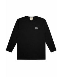 Short Sleeve Logo Long Sleeve (Black)-EGNARTS-APOC STORE
