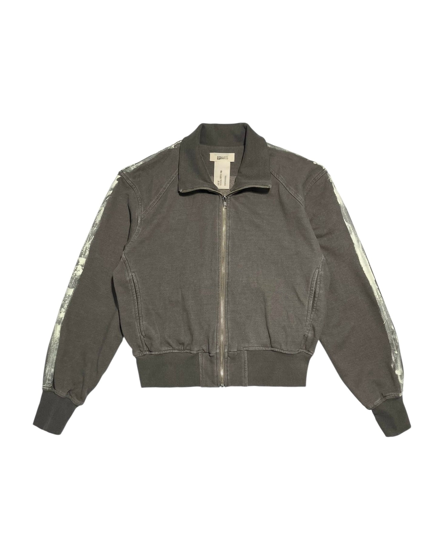Painted Track Zip-up (Gray)-EGNARTS-APOC STORE